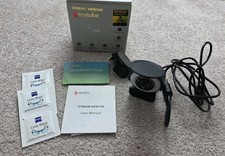 Angetube 1080p Webcam with Ring Light for Streaming: USB We…
