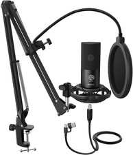 Studio Condenser USB Microphone Computer PC Microphone Kit …