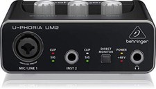 Behringer 2-input 2-output USB audio interface Black 1-Chan…