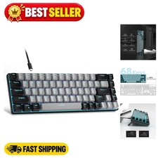 Portable Mechanical Gaming Keyboard 60 Percent Compact LED …
