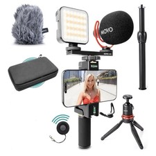 Movo iVlogger-PRO Vlogging Kit for iPhone/Android YouTube S…