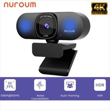 NUROUM V32AF 4K Full HD PC Camera Webcam – AI Noise Cancell…