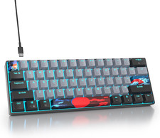 Cool 60% Gaming Keyboard, Compact Mini Wired Mechanical Key…
