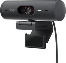 Logitech Brio 500 Full HD Webcam with Auto Light Correction…