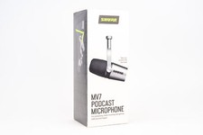 Shure MV7 Silver Podcast Microphone USB and XLR Output NEW …