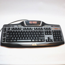 Logitech G15 Gaming Keyboard USB Backlit LCD Y-UW92 Tested …