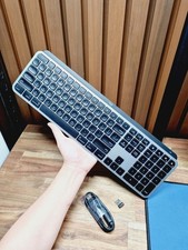 Logitech MX Keys for Mac Wireless Keyboard Space Gray + USB…