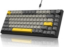 AJAZZ AK820 75%  Wired Mechanical Gaming Keyboard with Knob…