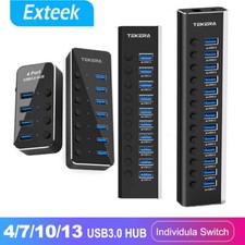 4/7/10/13 Ports USB 3.0 HUB Powered +High Speed Splitter Ex…