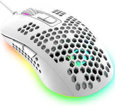 Ultralight Wired Gaming Mouse, Ergonomic Lightweight Honeyc…