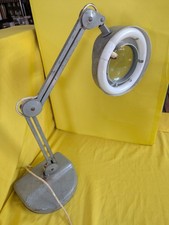 Vintage Big Adjustable Desk Magnifying Lamp Fluorescent Rin…
