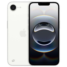 Apple iPhone 16e 128GB White 6.1" iOS 26 Unlocked Smartphone