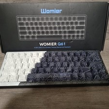 Womier Q61 60% Percent Keyboard Topographic Gaming Black Wh…