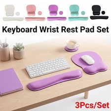 3Pcs Keyboard Wrist Rest Set Non-Slip Wrist Rest Support Cu…