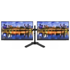 Dual Dell P2422HE 24" Full HD USB-C Monitors with Dual Arm …
