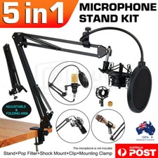 Microphone Suspension Boom Arm Desktop Stand Mic Holder Sho…