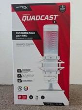 HyperX QuadCast-S RGB White USB Condenser Microphone for PC…