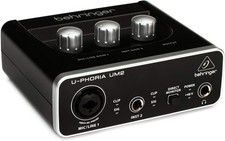 Behringer U-Phoria UM2 USB Audio Interface XLR Mic Preamp B…