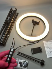 Floor Overhead Ring Light Phone Holder Desk Mount Clamp Blu…