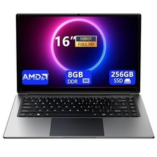 16 Inch Laptop, 8GB DDR RAM, 256GB SSD Portable Laptop, Exp…