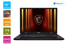 MSI Crosshair A16 16" QHD+ 240Hz Ryzen R9 RTX 5070 Gaming L…
