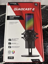 HyperX Quadcast 2 S RGB USB Condenser Gaming Microphone Bla…