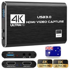 4K HDMI Capture Card for Streaming 60FPS USB 3.0 Game Audio…