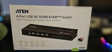 ATEN CS784H 4-Port 4K HDMI USB KVMP KVM Switch Box with Rem…