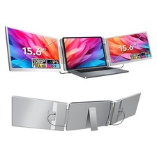 Trion 15.6-Inch 360° Trifold Portable Monitor 1080P FHD IPS…