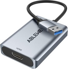 ABLEWE USB to HDMI Adapter, Upgraded Aluminum HDMI to USB 3…