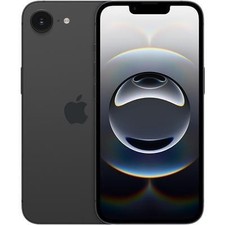 iPhone 16E 128GB iOS 26.6 Unlocked SIM 5G Black Mobile Smar…