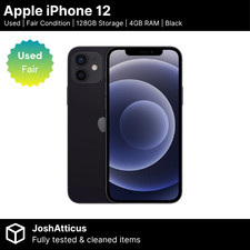 Apple iPhone 12 - Fair Condition - 128GB - Black - Unlocked