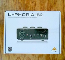 U-PHORIA UM2 by Behringer Audiophile 2x2 USB Audio Interfac…