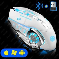 Wireless Gaming Mouse Ergonomic Optical RGB Backlit Recharg…