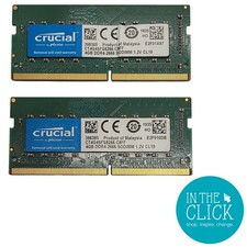 Crucial 8GB RAM Kit 2x4GB DDR4 SDRAM SO-DIMM CT4G4SFS8266.C…