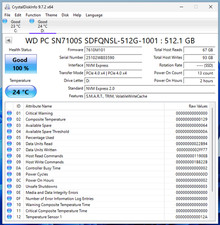 As New - Western Digital SN7100S 512GB NVMe TLC PCIe Gen4 x…