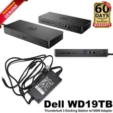 Dell WD19TB K20A Thunderbolt 3 Docking Station with 180W AC…
