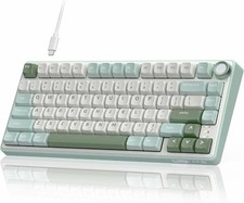 RK ROYAL KLUDGE R75 Mechanical Keyboard Wired with Volume K…