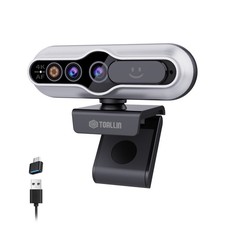 TOALLIN 4K Windows Hello Webcam Auto Focus Camera Privacy S…