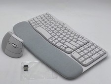 Logitech Wave Keys & Lift Vertical Mouse Ergonomic Wireless…