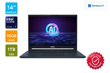 MSI Stealth 14" AI Studio OLED 2.8K Ultra 7 RTX 4050 Gaming…