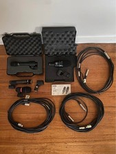 4 x Pro Condenser & Dynamic Microphones with 3 x XLR Leads …
