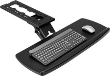 Keyboard Tray under Desk with Storage Drawer, Height Adjust…