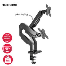Dual Monitor Arm Gas Spring Desk Mount 17 - 32" VESA Adjust…