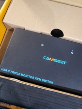 CAMGEET USB-C Triple Monitor KVM Switch 2 Laptop 3 Display …