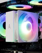 Allied Sidewinder White ARGB CPU Air Cooler 120mm Fan 4 Hea…