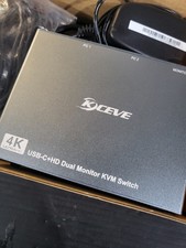 KCEVE USB-C + HDMI Dual Monitor KVM Switch 2 PC 2 Monitor 4…