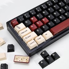 KBDiy Rome PBT Double Shot Custom Keycap Set,174 Keys Black…