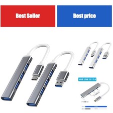 USB C Hub 4-Port USB 3.0 Type-C Splitter OTG Adapter for Ma…