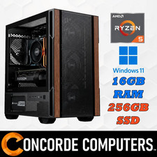 AMD Ryzen 5 16GB RAM 256GB SSD Windows 11 Office Gaming PC …